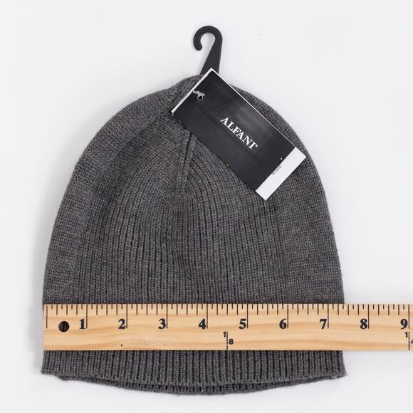 Alfani Men Skull-Cap Beanie Charcoal Heather One Size - Picture 8 of 9